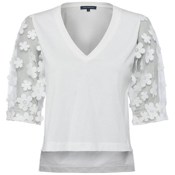 French Connection Pansy Floral Detail Top